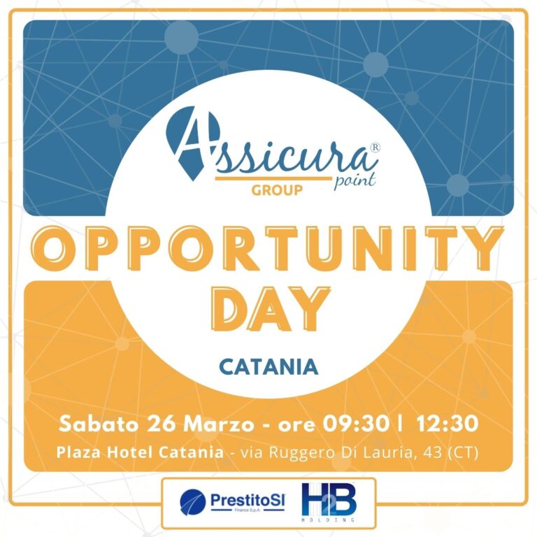 Scopri di più sull'articolo Opportunity Day – Catania 26 Marzo 2022